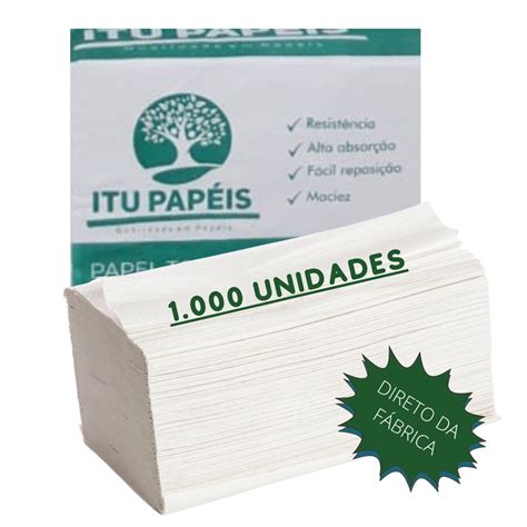 Papel Toalha Para Secar As M Os Branco Banheiro Interfolhado Unid