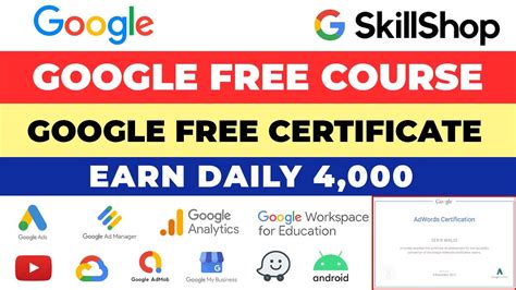 Google Skillshop Google Free Course With Free Certification YouTube