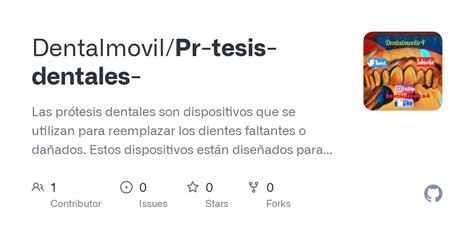 Github Dentalmovil Pr Tesis Dentales Las Pr Tesis Dentales Son