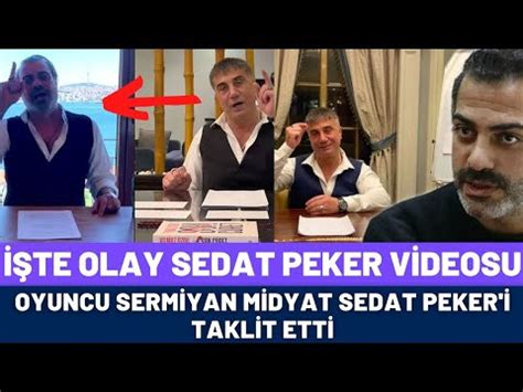 Nl Oyuncu Sermiyan Midyat Sedat Peker I Taklit Etti Te Sedat