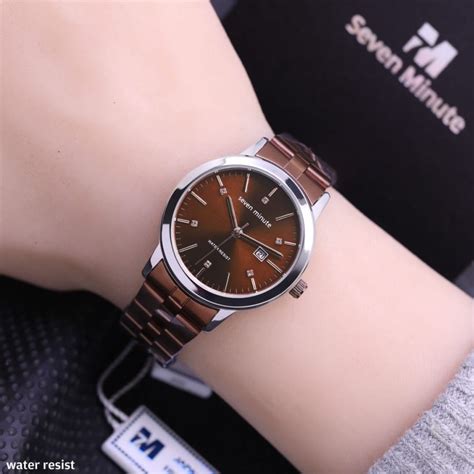 Jual Jam Tangan Wanita Seven Minute M Date Original Anti Air Ada