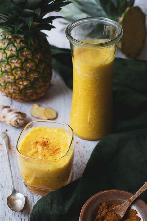 Ginger And Pineapple Anti Inflammatory Smoothie Herbal Academy