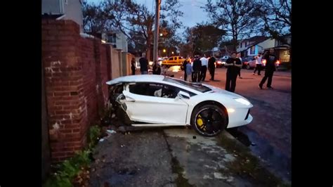 Lamborgini Aventador Crash Splits Supercar In Half Dailymotion Video