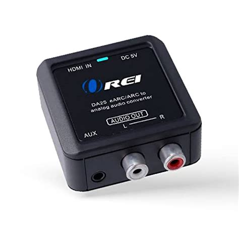 Orei DA25 Convertisseur Audio Analogique HDMI EARC ARC Vers RCA L R