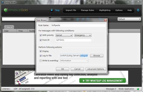 Ipswitch Syslog Server 1.0.59 - Download, Screenshots
