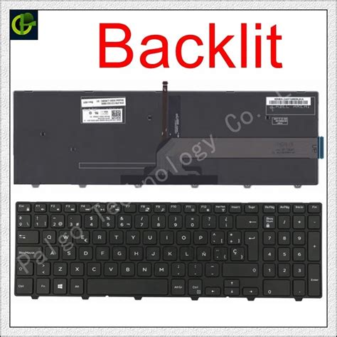 Spanish Backlit Keyboard For Dell Inspiron