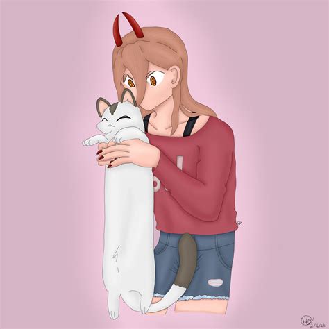 Power And Meowy By Isharkdrawing On Deviantart