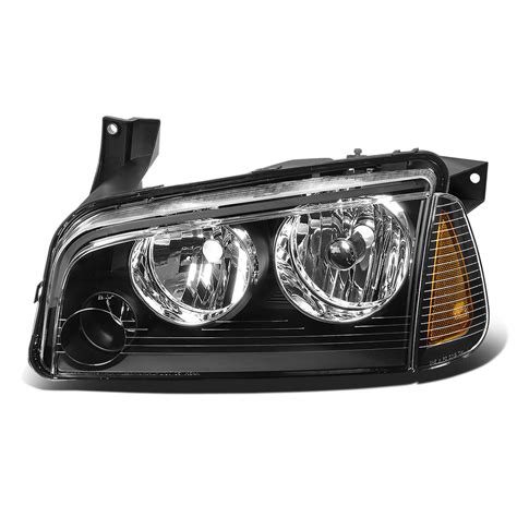 Dna Motoring Oem Hl 0034 L Black Amber Factory Style Driver Side Headlight Lamp Replacement For