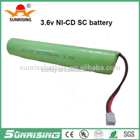 Sunrising 3 6v Ni Cd Sc Battery Pack 1300mah Low Cost For Emergency Light Buy 3 6v