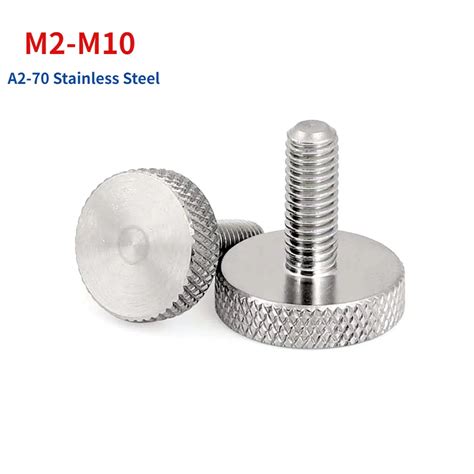 M2 M2 5 M3 M4 M5 M6 M8 M10 GB835 304 Stainless Steel Knurl Flat Head