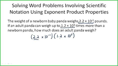 Scientific Notation Practice Problems Worksheet Printable Word Searches