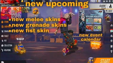 Freefire Upcoming Melee And Fist Skins FREEFIRE YouTube