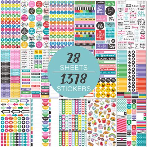 buy planner stickers pack  sheets  stickers stylish variety