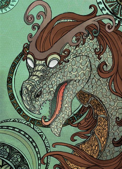 Art Nouveau Dragon by Wolves-Rain on DeviantArt