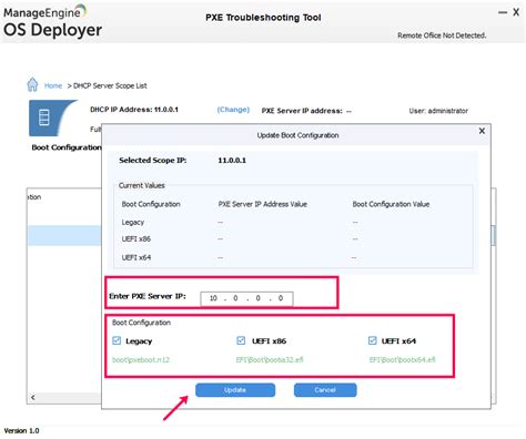 How To Configure Pxe Server Using Pxe Troubleshooting Tool