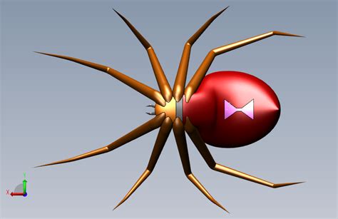 蜘蛛solidworks 2010模型图纸下载 懒石网