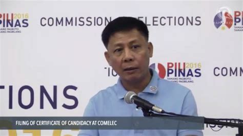 Former Saf Chief Getulio Napeñas Files Coc Youtube