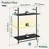 Amazon Bestier Gaming Floating Shelves Inch Led Wall Mounted