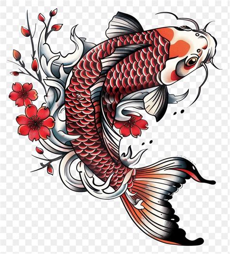 PNG Tattoo Illustration Koi Fish Premium PNG Rawpixel