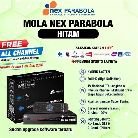 Jual Receiver Parabola Mola Nex Parabola Merah Kuning Hitam Garuda G