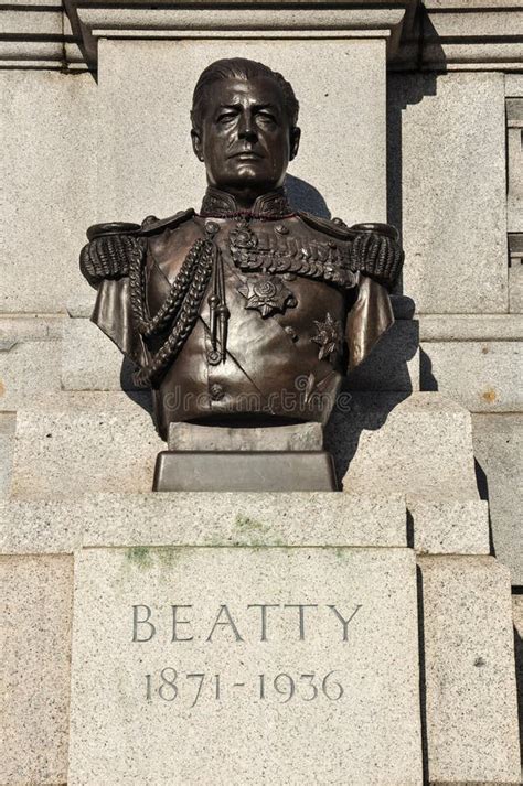 Bust Of Lord Beatty In Trafalgar Square Editorial Image Image Of