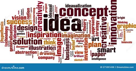 Idea Word Cloud Stock Vector Illustration Of Vector