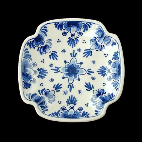 Vintage Delft Pottery De Delftse Pauw Hand Painted Blue And Etsy