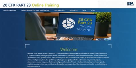 28 Cfr Part 23 Online Training Psp Clearinghouse