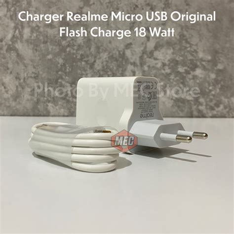 Jual Charger Realme Narzo Micro Usb Flash Fast Charging W Realme