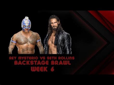 Rey Mysterio Vs Seth Rollins Backstage Brawl WWE 2K22 SS7 Wrestling