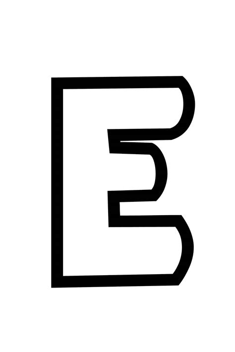 Capital E In Bubble Letters