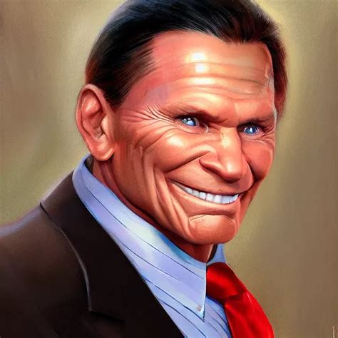 Uncanny Valley Portrait Of Kenneth Copeland By Jon Stable Diffusion