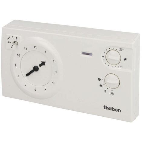 thermostat à horloge RAM 722 blanc 24h 7 programme hebdomadaire 230 V