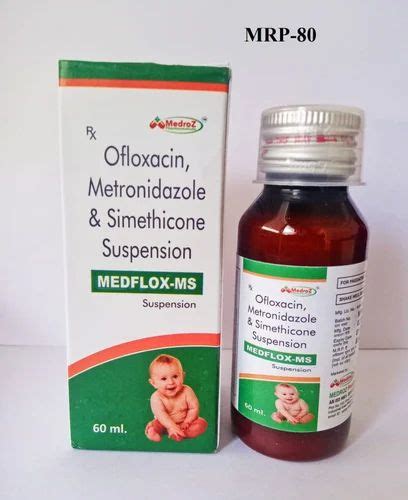 MEDFLOX MS Ofloxacin 50 Mg Metronidazole 120mg Simethicone 10 Mg