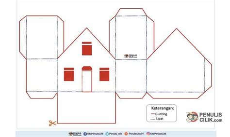 Pola Miniatur Rumah Dari Kardus Homecare24