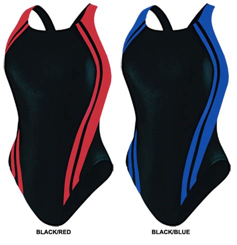 Adoretex Team Splice Wide Strap 1 Piece Swimsuit Swimming Equipment And Gear