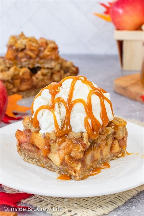 Salted Caramel Apple Pie Bars Recipe Inside BruCrew Life