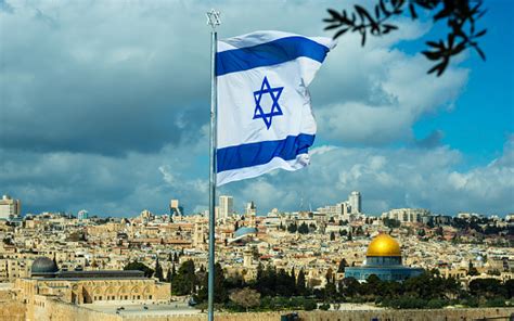 Israeli Flag Jerusalem Stock Photo - Download Image Now - iStock