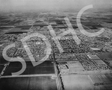 Imperial Valley El Centro Aerial 1957 San Diego History Center