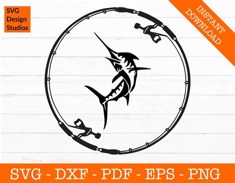 Sailfish Logo Svg Saltwater Fishing Svg Fishing Rod Svg Etsy