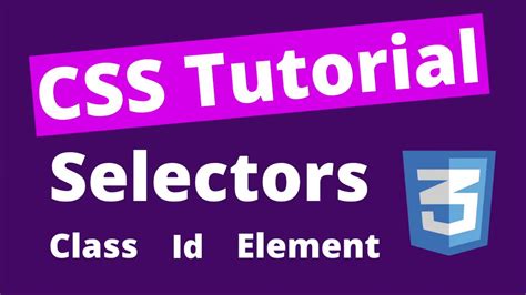 5 Important Css Selectors Css Tutorial For Beginners 2020 3 Youtube