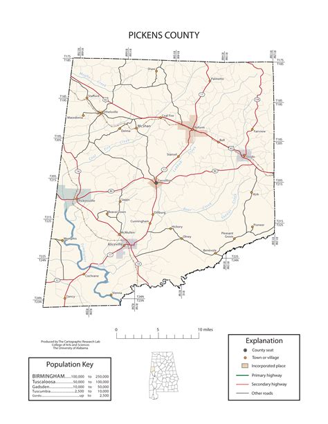 Maps of Pickens County