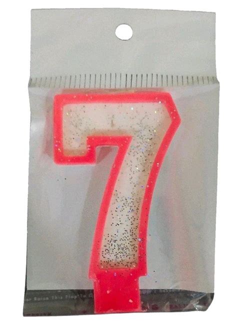 pink  white  number birthday candles    cm  piece
