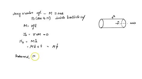 An Infinitely Long Circular Cylinder Carries A Uniform Magnetization