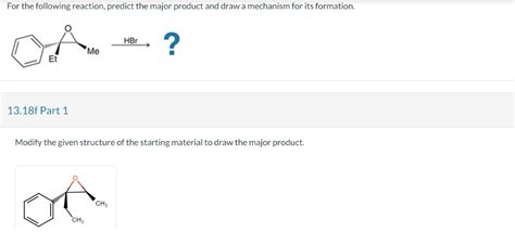 Solved For The Following Reaction Predict The Major Product Chegg