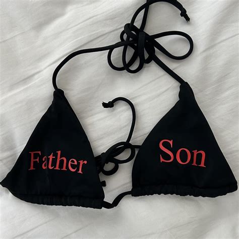 Praying Women S Black And Red Bikini And Tankini Tops Depop