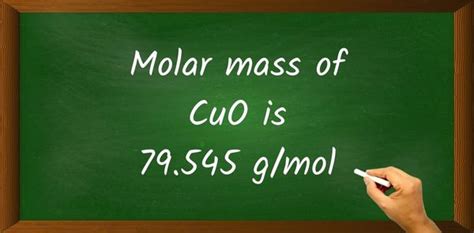 CuO Molar Mass (With Calculations)