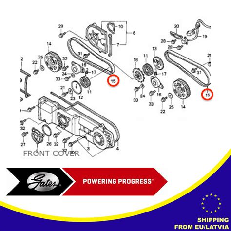 Genuine Gates Engine Timing Belt Kit For Honda Gl 1500 Se Valkyrie F6c Goldwing Ebay