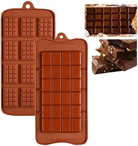 2piezas Moldes De Silicona Para Chocolat Alimenticio Antiadherente