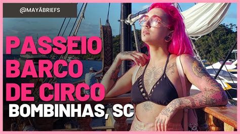 BARCO VIKING APRESENTAÇÃO DE CIRCO NA PRAIA DE BOMBINHAS SC